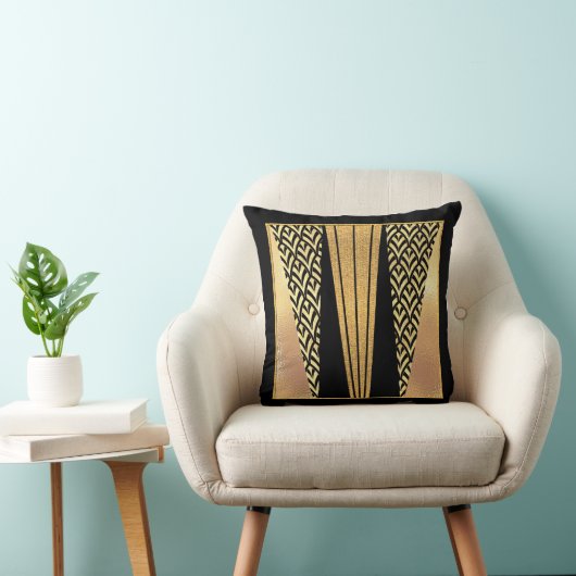 Stijlvol kunstdeco kussen (Stoel)