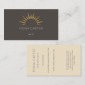 Stijlvol kunstdeco-visitekaartje visitekaartje (Voorkant / Achterkant)