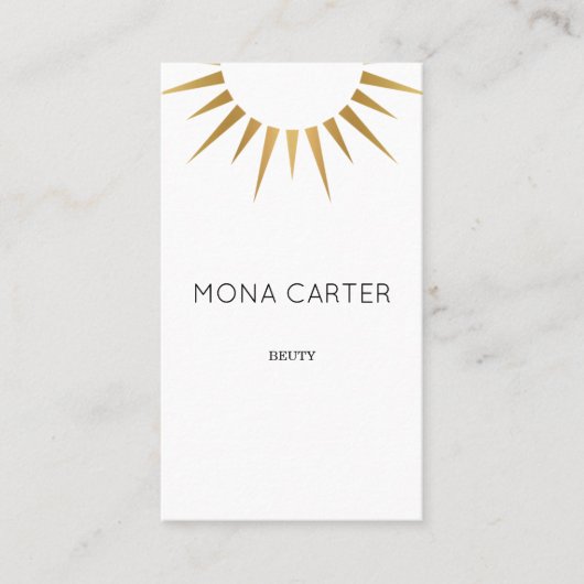 Stijlvol kunstdeco-visitekaartje visitekaartje (Voorkant)