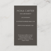 Stijlvol kunstdeco-visitekaartje visitekaartje (Achterkant)