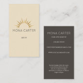 Stijlvol kunstdeco-visitekaartje visitekaartje (Voorkant / Achterkant)