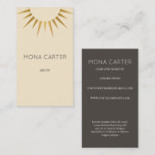 Stijlvol kunstdeco-visitekaartje visitekaartje (Voorkant / Achterkant)