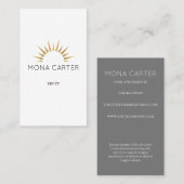 Stijlvol kunstdeco-visitekaartje visitekaartje (Voorkant / Achterkant)