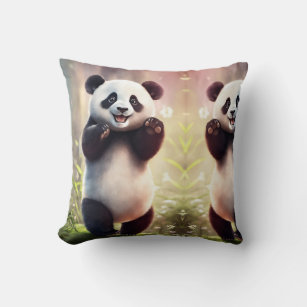 Stijlvol kussen met panda design