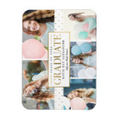 Stijlvol Label Afstuderen Aankondiging Magnet Magneet (Verticaal)