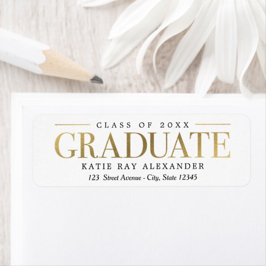 Stijlvol Label Afstuderen Return Label (Insitu)