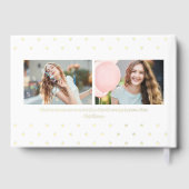 Stijlvol Label Folie Foto Afstuderen Gastboek Gastenboek (Achterkant)