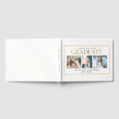 Stijlvol Label Graduation Party Guest Book Gastenboek (Volledig)