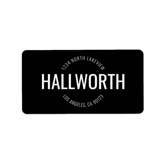 Stijlvol label retouradres (Voorkant)