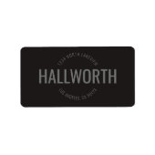 Stijlvol label retouradres (Voorkant)