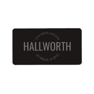 Stijlvol label retouradres