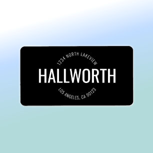 Stijlvol label retouradres