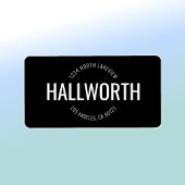 Stijlvol label retouradres