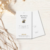 Stijlvol label voor Logo en naam White Clothing Pr Visitekaartje