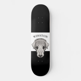 Stijlvol labrador Retriever aangepast skateboard