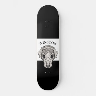 Stijlvol labrador Retriever aangepast skateboard