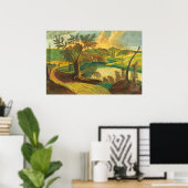 Stijlvol landschap - Amerikaans Poster met fijne k (Thuiskantoor)