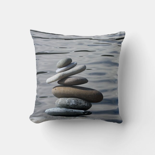 Stijlvol landschap, Zen-stenen, Zee Kussen (Voorkant)