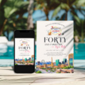 Stijlvol Las Vegas | 40e verjaardag foto Kaart