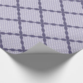 Stijlvol lavendel Paarse patroonontwerp Cadeaupapier (Hoek)