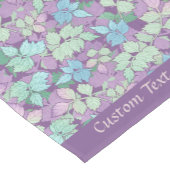 Stijlvol lavendel teal blad patroon korte tafelloper (Hoek)