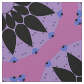Stijlvol lavender en zwart Boho Geometric Pattern Stof (Close Up)