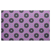 Stijlvol lavender en zwart Boho Geometric Pattern Stof (Yard (91,4 cm))