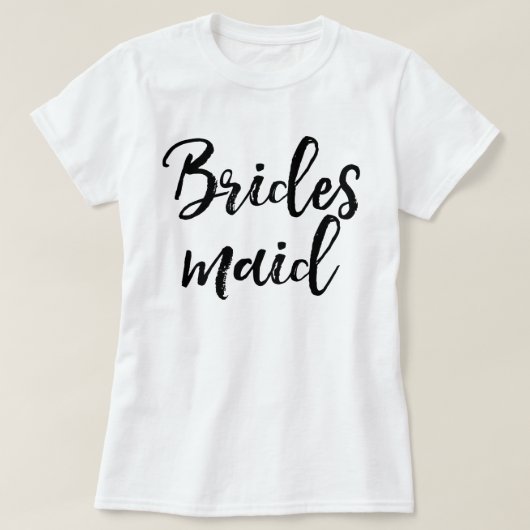 Stijlvol Letterpenseel Typografie | Bridesmaid T-shirt (Design voorkant)