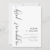 stijlvol letterzetmeelfeest kaart (Voorkant)