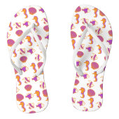 Stijlvol Leuke Kleurrijke Zeeleven Onderwater Patr Teenslippers (Voetbed)