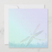 Stijlvol libel blauw Paarse Vrijgezellenfeest Kaart (Achterkant)