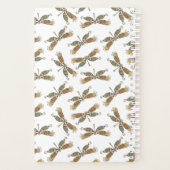 Stijlvol libel patroon monogram planner (Achterkant)
