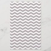 Stijlvol licht grijs en wit zigzag Chevron Pattern (Voorkant)