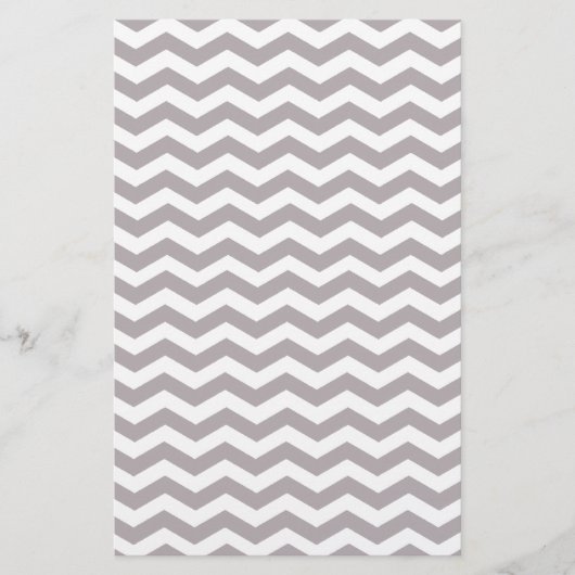 Stijlvol licht grijs en wit zigzag Chevron Pattern (Voorkant)