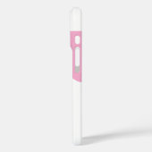 Stijlvol Licht Roze Gevormd op Solid White Case-Mate iPhone Case (Achterkant / Links)