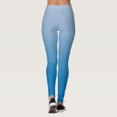 Stijlvol licht tot donkerblauwe verloop leggings (Achterkant)