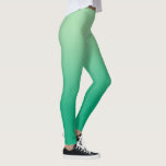 Stijlvol licht tot donkergroen verloop leggings<br><div class="desc">Stijlvol licht tot donkergroene gradiënt voegt een modern accent toe aan uw vervormingswand. Klik op de link Rocklawn Arts om het minimale ombré-ontwerp op andere objecten te bekijken. © Claire E. Skinner,  alle rechten voorbehouden.</div>
