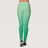 Stijlvol licht tot donkergroen verloop leggings (Achterkant)