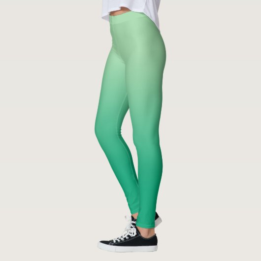 Stijlvol licht tot donkergroen verloop leggings (Links)