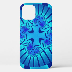 Stijlvol lichtblauw fractal Case-Mate iPhone case
