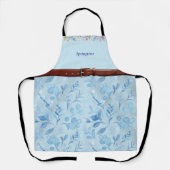 Stijlvol lichtblauw voorjaar Schort (Voorkant)