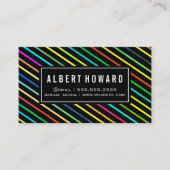 Stijlvol lijnpatroon / kleurrijk visitekaartje (Voorkant)
