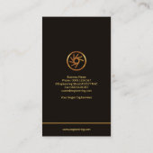 Stijlvol Lijst Creative Mechanical Gears Engineer Visitekaartje (Achterkant)