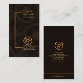 Stijlvol Lijst Creative Mechanical Gears Engineer Visitekaartje (Voorkant / Achterkant)