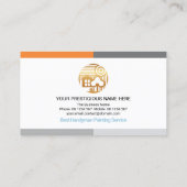 Stijlvol Lijst handyman Rollerverf penseel Visitekaartje (Achterkant)