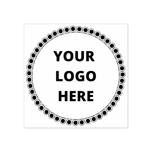 Stijlvol Lijst met ronde dichtheid Uw aangepaste L Rubberstempel (Afrduk)