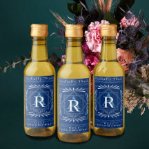 Stijlvol Lijst Navy Monogram