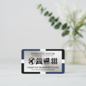 Stijlvol Lijst Silver Layer Transport Visitekaartje (Staand voorkant)