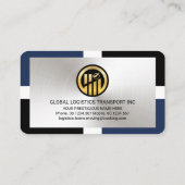 Stijlvol Lijst Silver Layer Transport Visitekaartje (Achterkant)