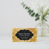 Stijlvol Lijst | Sparkle (goud) Visitekaartje (Staand voorkant)